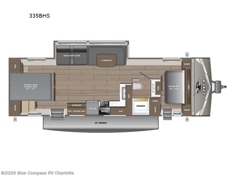 New 2027 Jayco Jay Flight 335BHS available in Concord, North Carolina