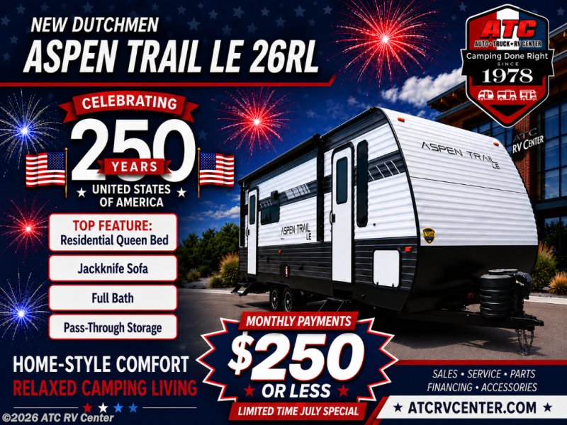 New 2024 Dutchmen Aspen Trail LE 26RL available in Cedar Rapids, Iowa