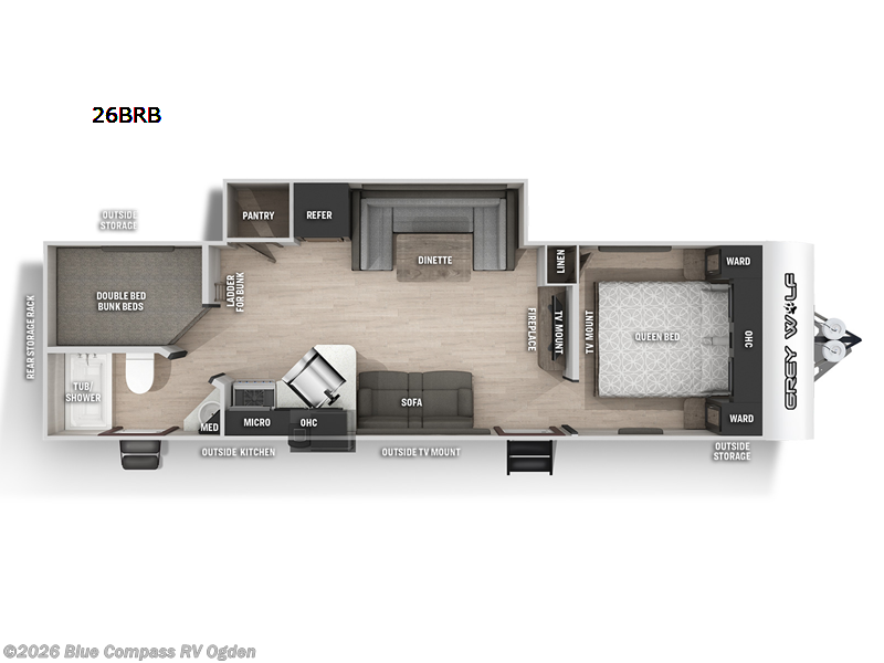 Used 2022 Forest River Cherokee Grey Wolf 26BRB available in Marriott-Slaterville, Utah