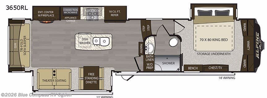 Used 2017 Keystone Alpine 3650RL available in Marriott-Slaterville, Utah