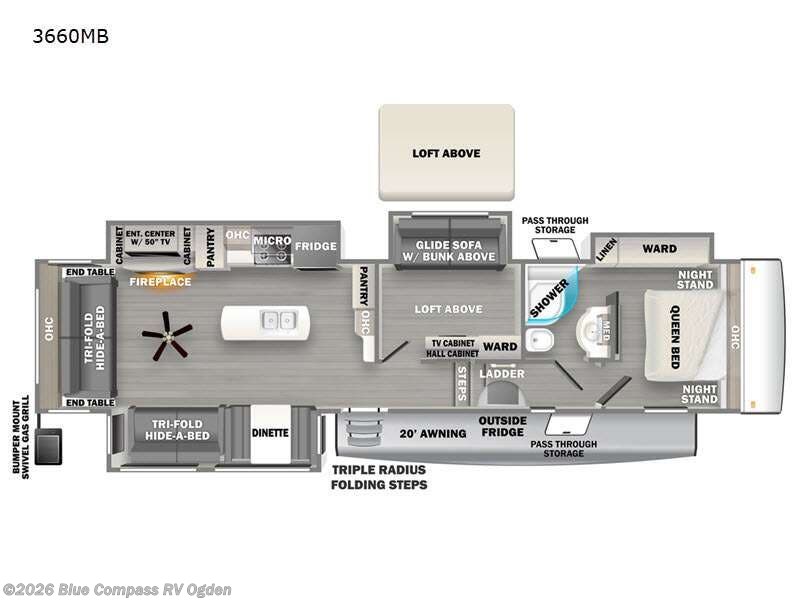 Used 2022 Forest River Sandpiper 3660MB available in Marriott-Slaterville, Utah