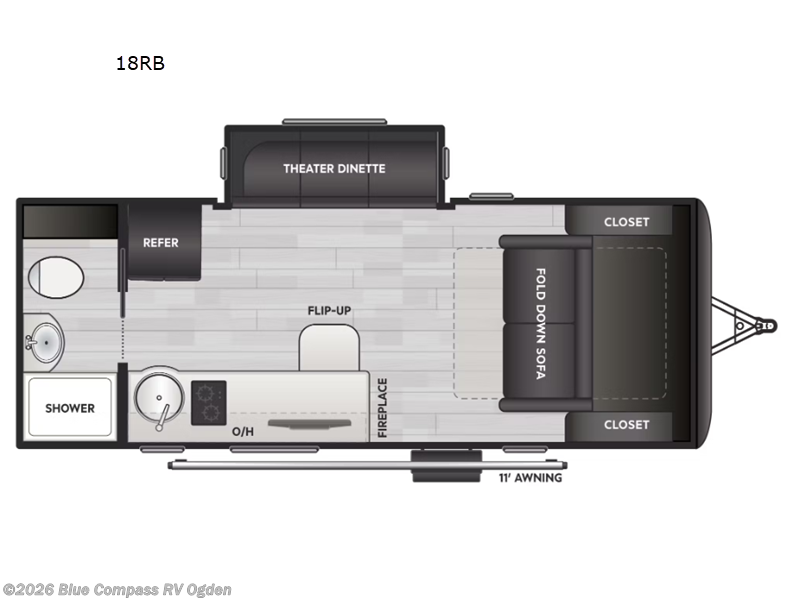 New 2026 Keystone Reign 18RB available in Marriott-Slaterville, Utah