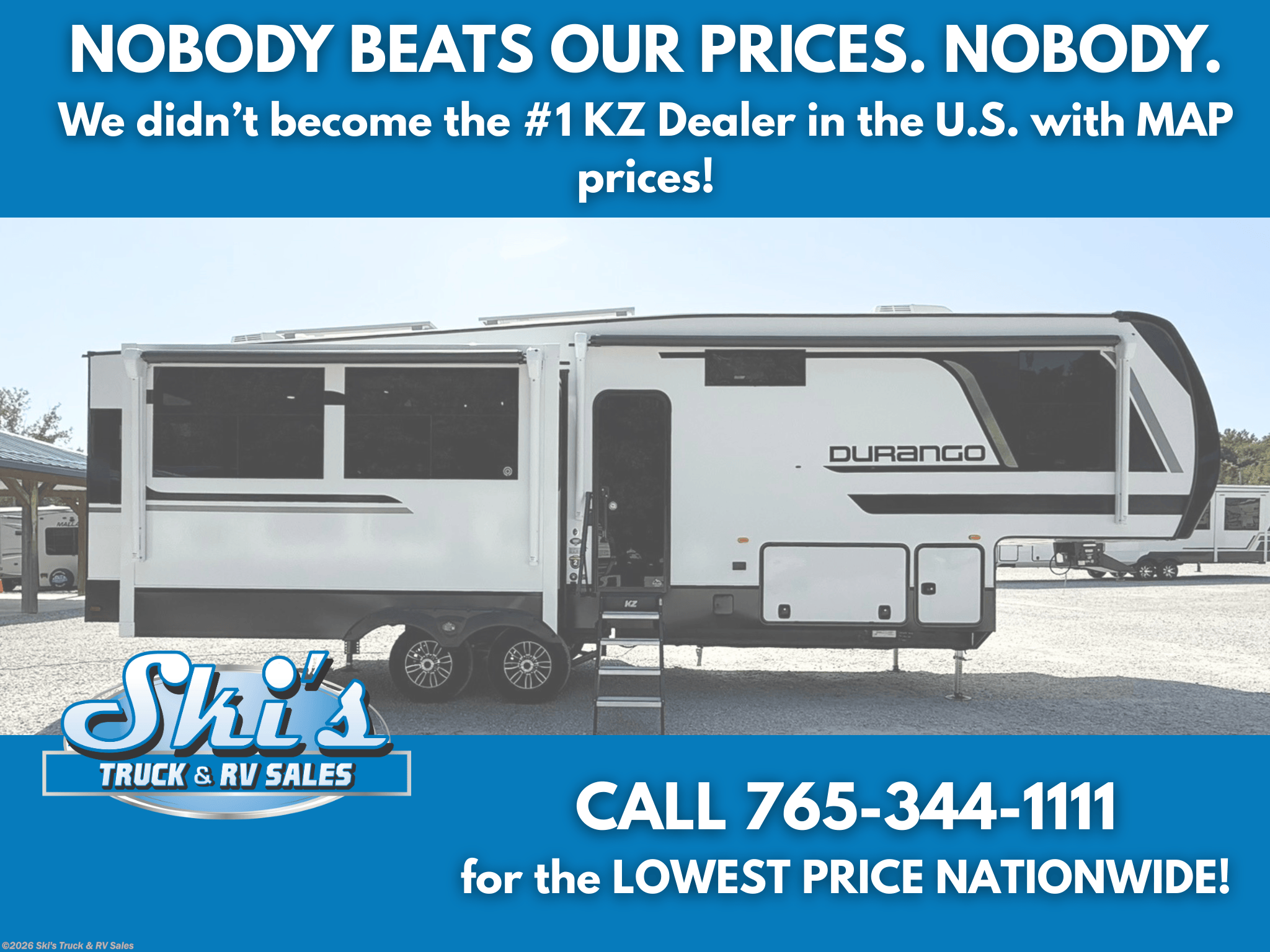 New 2026 K-Z Durango D301RLT available in Rockville, Indiana