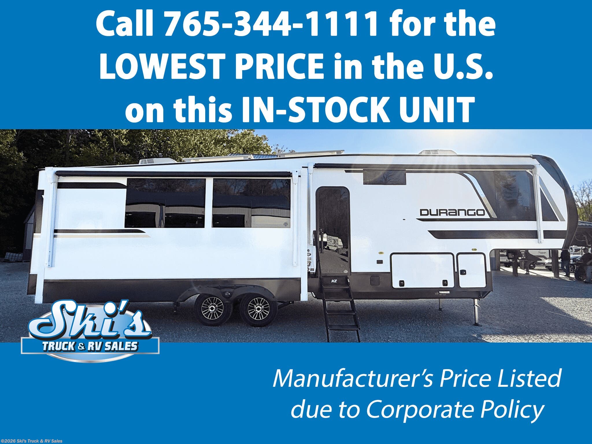 New 2026 K-Z Durango D339MLT available in Rockville, Indiana