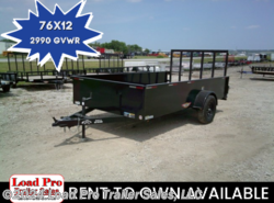 2022 H&H 76X12 Solid Side Utility Trailer