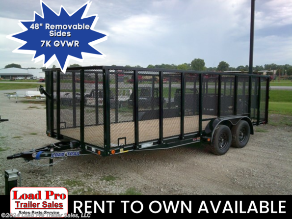 2024 Load Trail 83X18 Utility Landscape Trailer 7K GVWR available in Clarinda, IA
