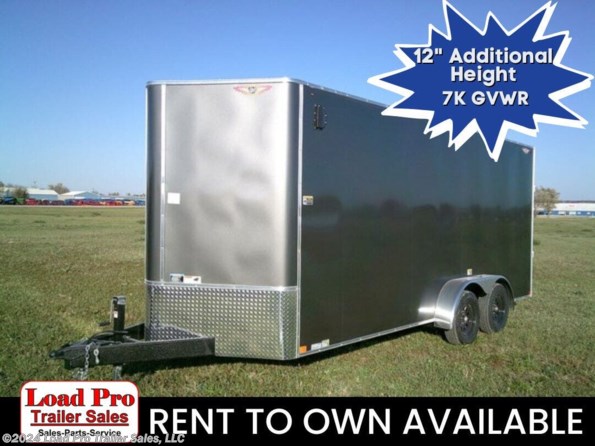 2024 H&H 7X18 Extra Tall Enclosed Cargo Trailer available in Clarinda, IA