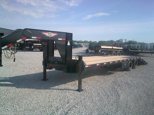 2024 H&H 102X32 Hydraulic Tail Gooseneck Deckover Trailer available in Clarinda, IA