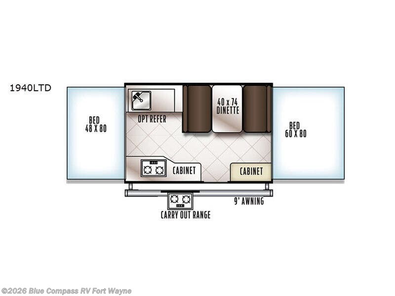 Used 2019 Forest River Rockwood Freedom Series 1940LTD available in Columbia City, Indiana