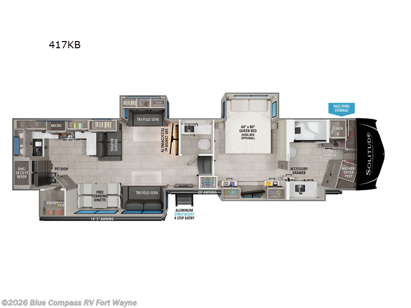 Used 2025 Grand Design Solitude 417KB available in Columbia City, Indiana