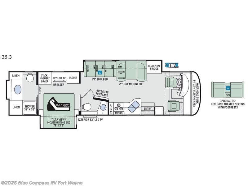Used 2019 Thor Motor Coach Palazzo 36.3 available in Columbia City, Indiana
