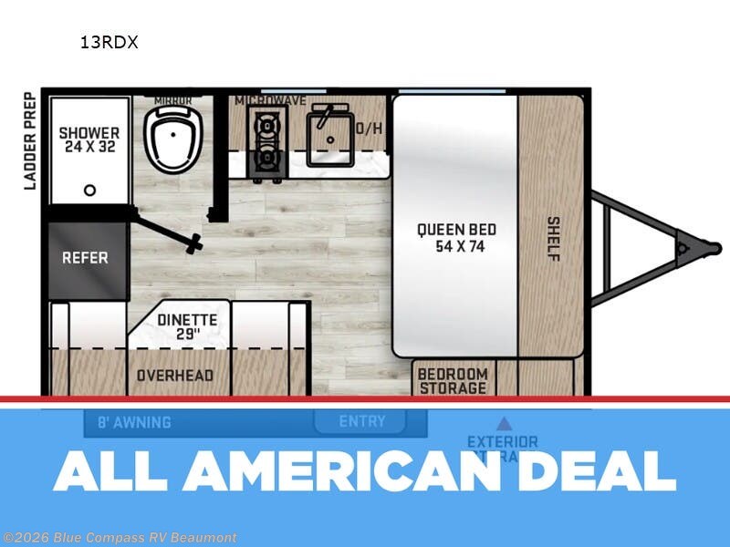 New 2026 Forest River Aurora Light 13RDX available in Vidor, Texas