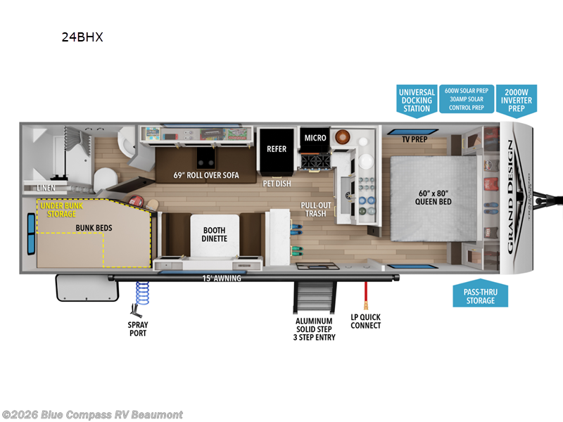 New 2026 Grand Design Transcend Xplor 24BHX available in Vidor, Texas