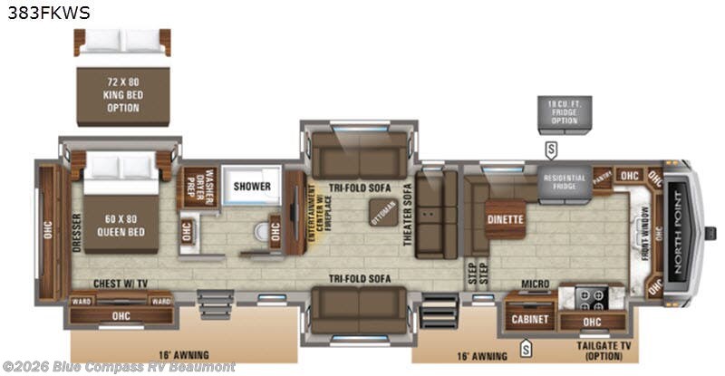 Used 2020 Jayco North Point 383FKWS available in Vidor, Texas