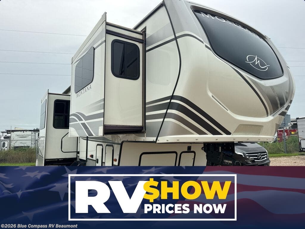 Used 2022  Keystone Montana 3763BP by Keystone from Blue Compass RV Beaumont in Vidor, TX