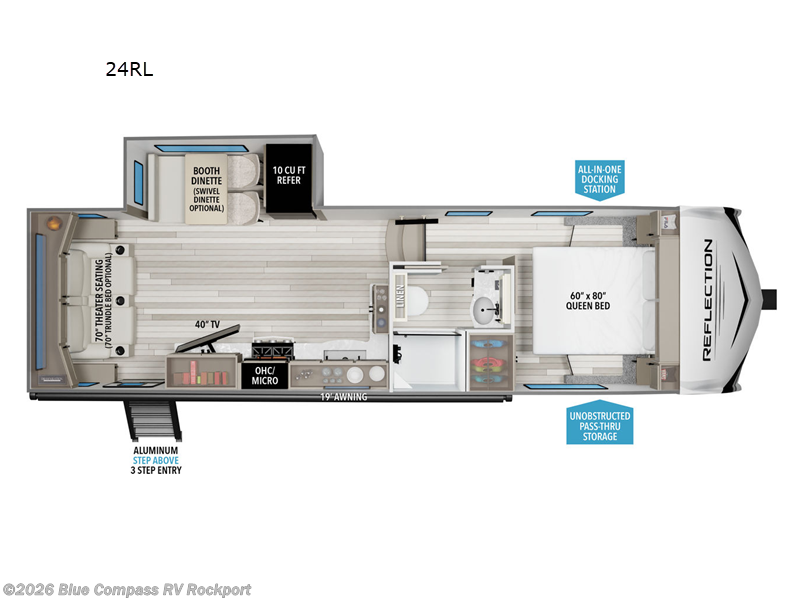 New 2025 Grand Design Reflection 100 Series 24RL available in Rockport, Texas