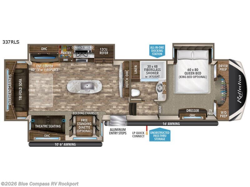 Used 2018 Grand Design Reflection 337RLS available in Rockport, Texas