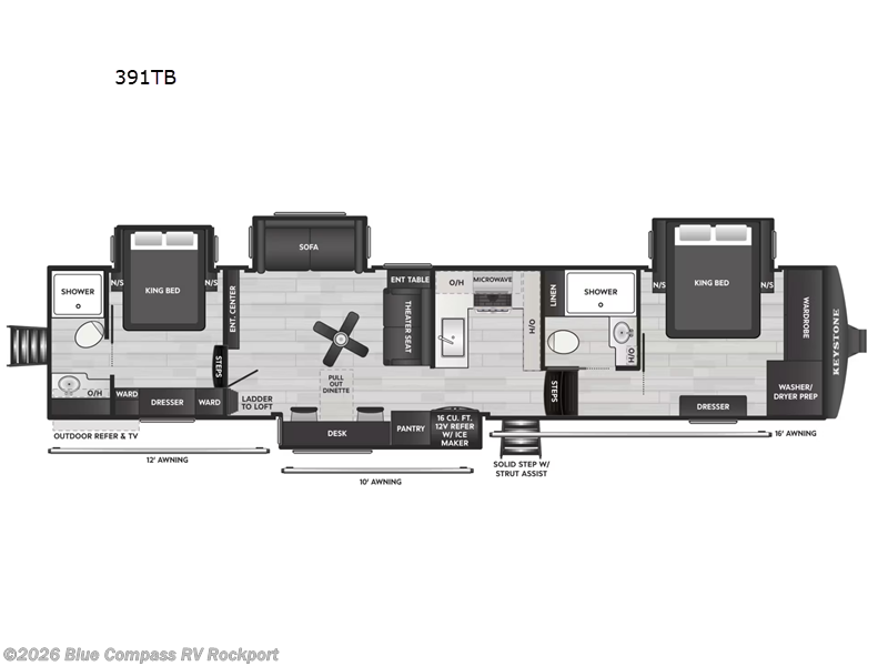 New 2027 Keystone Montana High Country 391TB available in Rockport, Texas