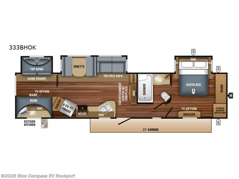 Used 2018 Jayco Eagle 333BHOK available in Rockport, Texas