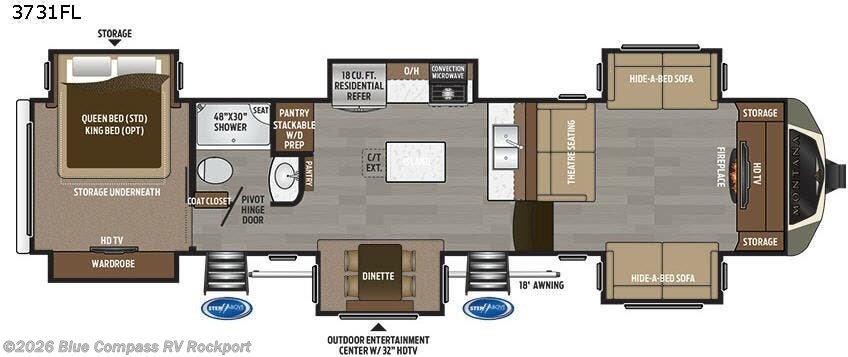 Used 2017 Keystone Montana 3731 FL available in Rockport, Texas