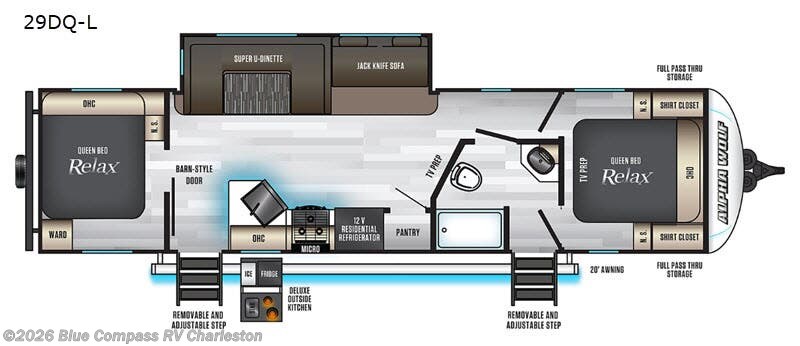 Used 2020 Forest River Cherokee Alpha Wolf 29DQ-L available in Ladson, South Carolina