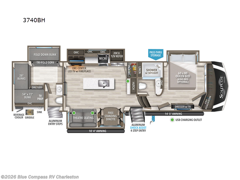 Used 2023 Grand Design Solitude S-Class 3740BH available in Ladson, South Carolina