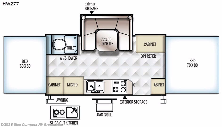 Used 2017 Forest River Rockwood High Wall Series HW277 available in Colfax, North Carolina