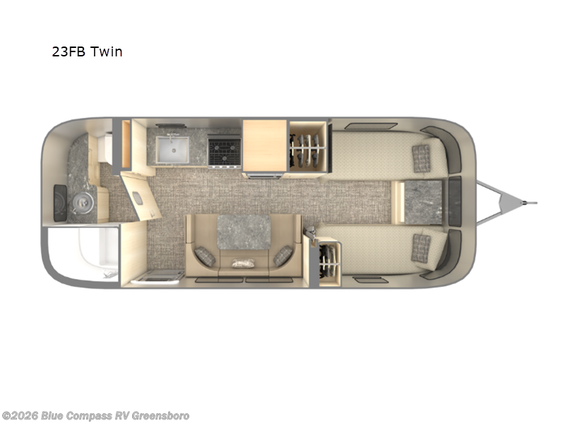 Used 2025 Airstream Flying Cloud 23FB Twin available in Colfax, North Carolina