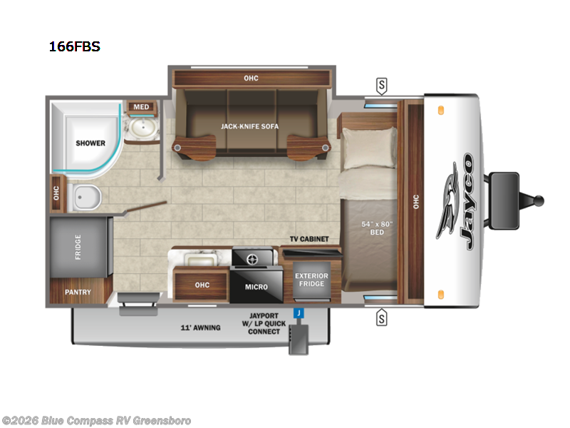 Used 2022  Jayco Jay Feather Micro 166FBS by Jayco from Blue Compass RV Greensboro in Colfax, NC