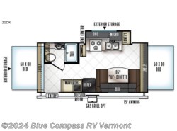 Used 2018 Forest River Rockwood Roo 21DK available in East Montpelier, Vermont