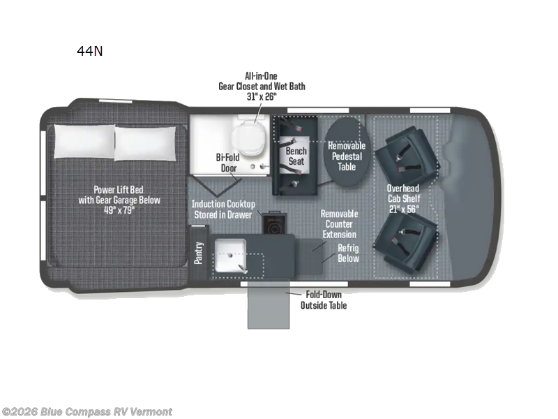 New 2026 Winnebago Revel Sport 44N available in East Montpelier, Vermont
