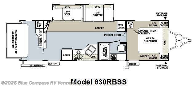 Used 2010 Forest River Flagstaff Classic Super Lite 830RBSS available in East Montpelier, Vermont