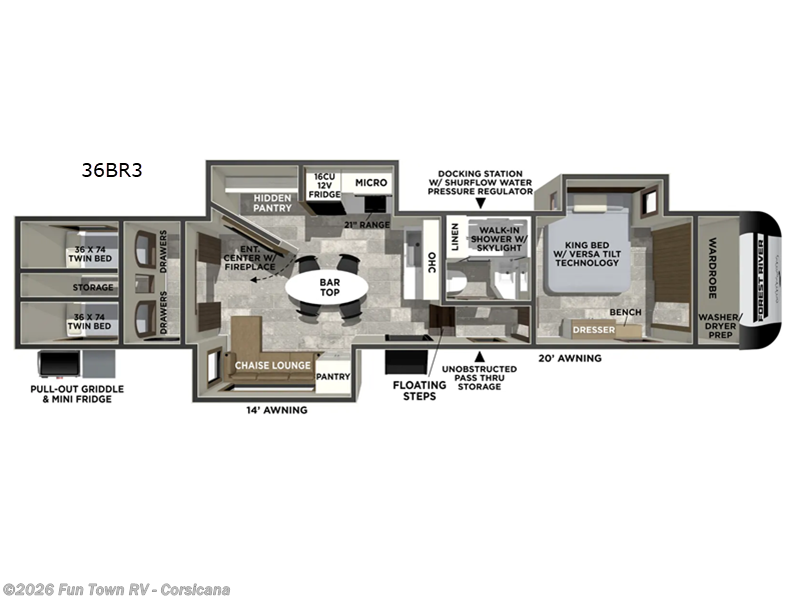 New 2026 Forest River Impression 36BR3 available in Corsicana, Texas
