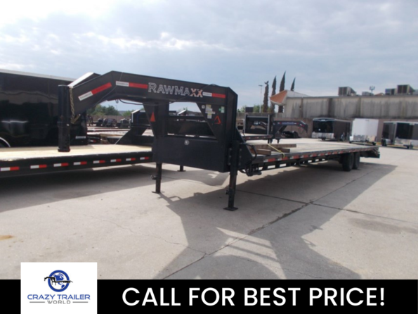 2023 RawMaxx Trailers 102x40 Noncdl Gooseneck Flatbed available in Houston, TX