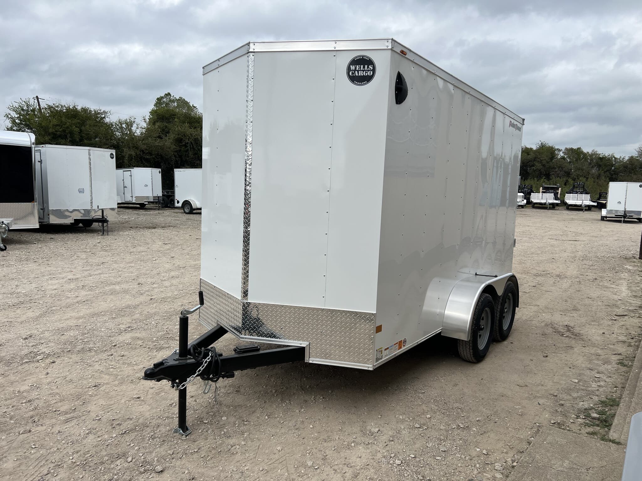 6x12 Cargo Trailer for sale | New Wells Cargo 6X12 Extra Height Tandem ...