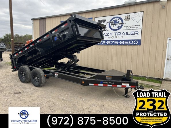 2024 Load Trail DL 83X14x2 Heavy Duty Dump Trailer 14K GVWR 7GA Floor available in Ennis, TX