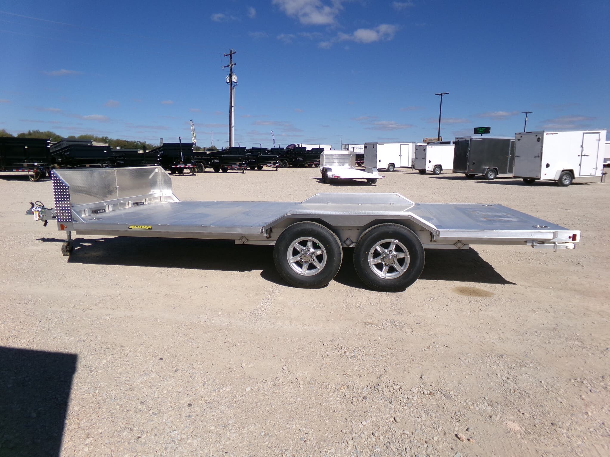 8x18 Car Hauler Trailer for sale | New Aluma WB18H-TA 18' Aluminum ...