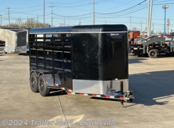 2023 Delco 16' Stock Trailer with rubber floor one cut gate