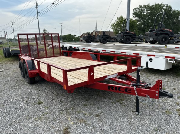 2023 Rice Trailers 7' wide x 16' long Premium Tandem Axle Utility available in Clarksville, TN