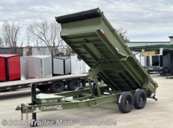 2024 RawMaxx Trailers 83" x 14' 7 Ton Dump with powered jack much more