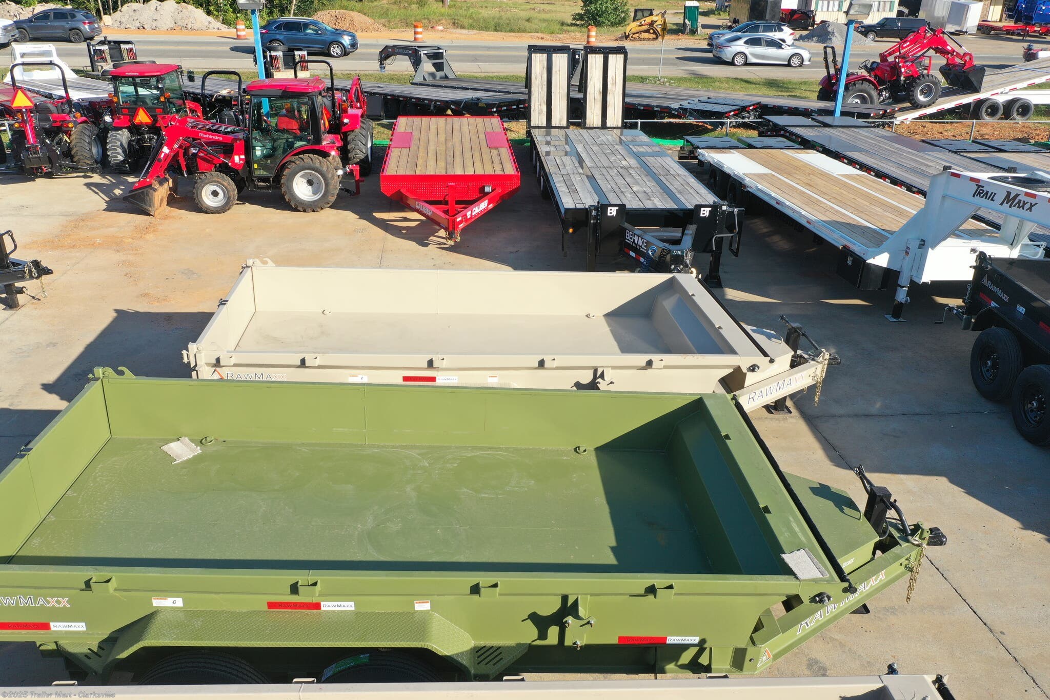 7x14 Dump Trailer for sale New RawMaxx Trailers 7x14 7Ton Dump Trailer jacks, tarp, spreader