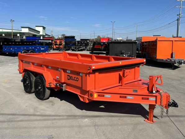 2024 Delco 7x14  Dump Trailer 14K GVWR with tarp available in Clarksville, TN