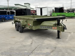 2024 RawMaxx 7x14 7Ton Dump Trailer jacks, tarp, spreader gate