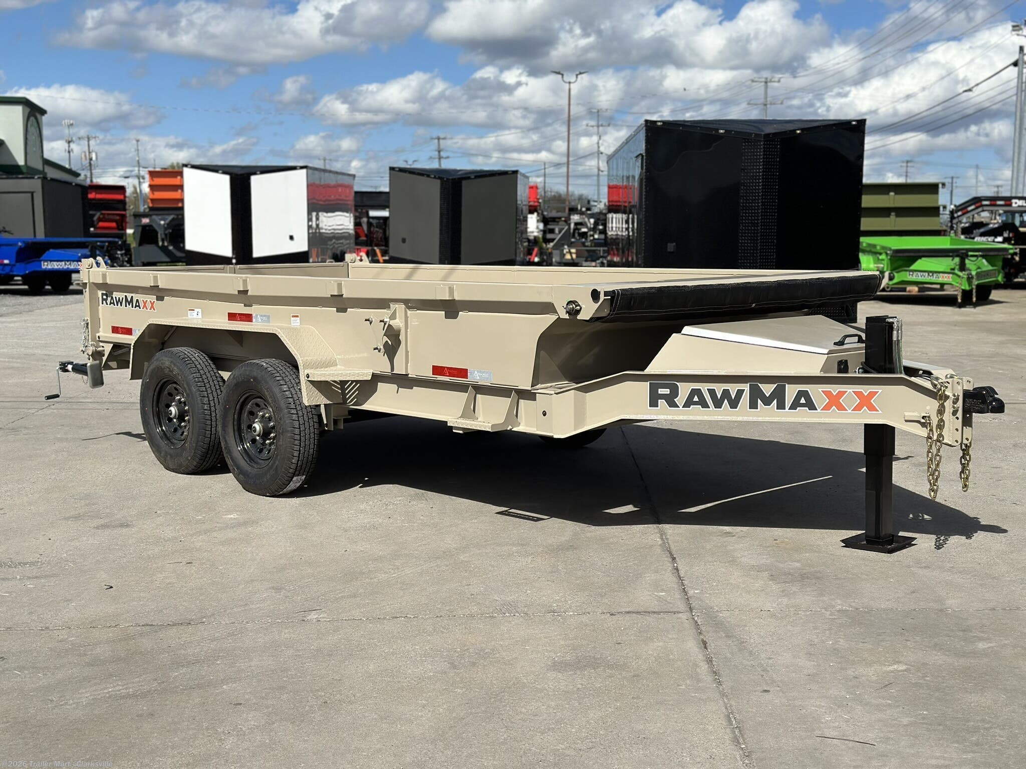 2025 RawMaxx 7x14 14k LowPro Dump W/ Hyd Jack
