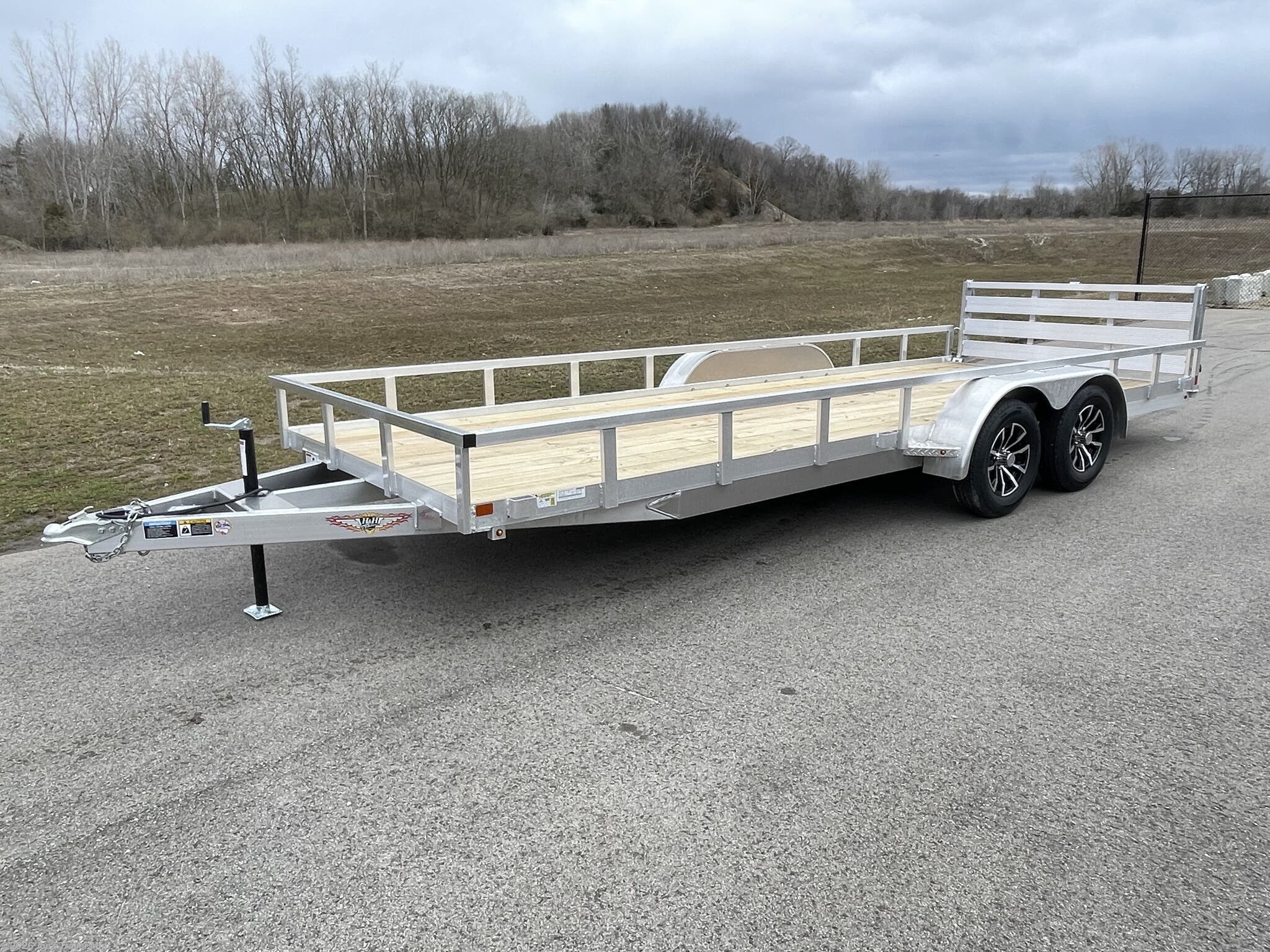 2024 H&H H8220TRSA-070 82x20 7000 GVWR Aluminum Rail Side Utility