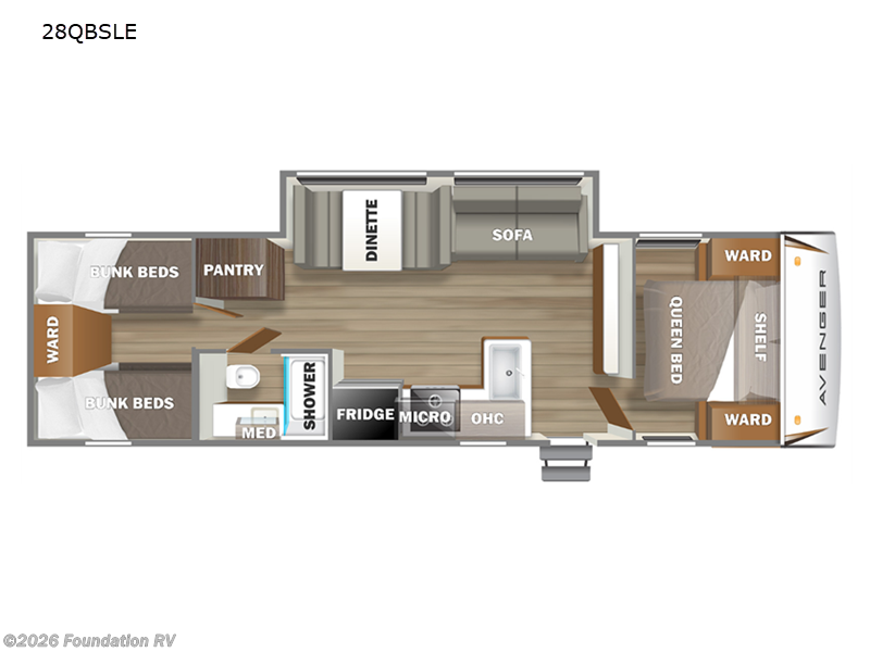 New 2022  Prime Time Avenger 28QBSLE by Prime Time from Foundation RV in Wichita Falls, TX