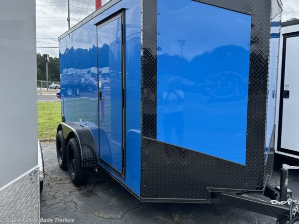2023 Tailor-Made Trailers 6 Wide Enclosed 6x12 tandem pepsi blue with blackout available in Stone Mountain, GA