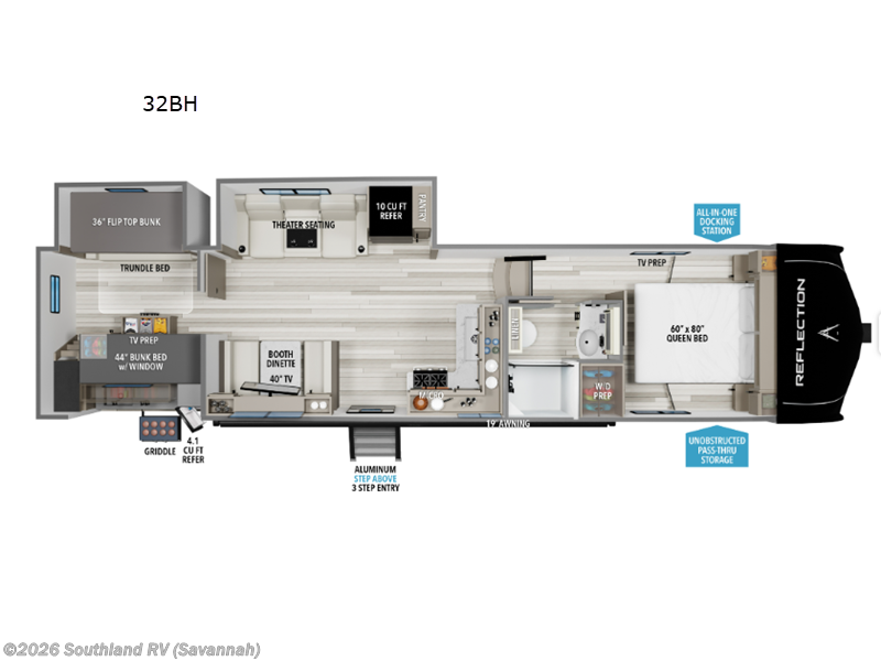 New 2026 Grand Design Reflection 100 Series 32BH available in Savannah, Georgia