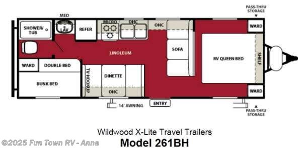 Used 2013 Forest River Wildwood X-Lite 261BH available in Anna, Illinois