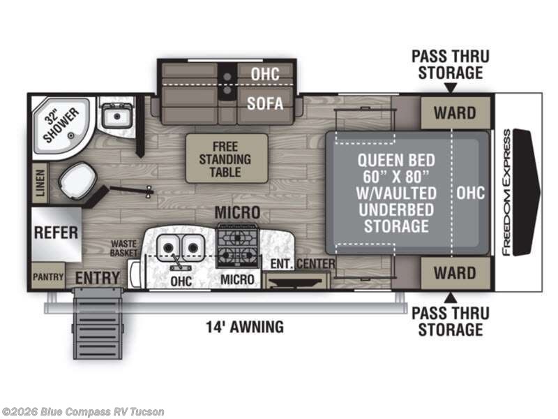 Used 2021 Coachmen Freedom Express Ultra Lite 192RBS available in Tucson, Arizona